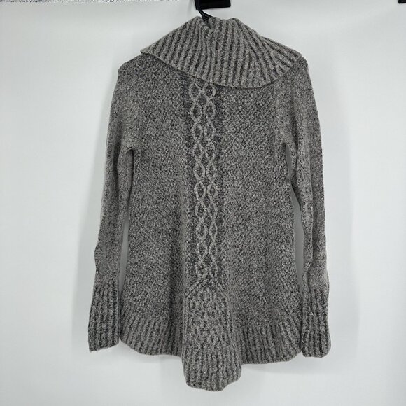 Ruby Moon Women's Gray cable Knit Sweater Cowl‎ Neck Size Small - Picture 4 of 4